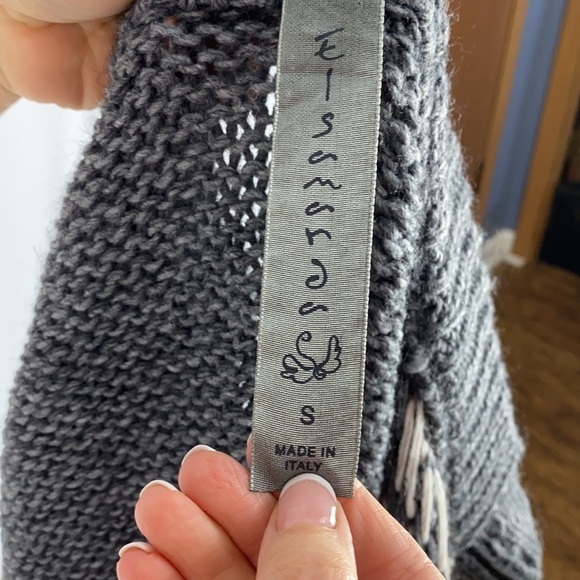 Elsamanda made in Italy alpaca and wool blend fisherman sweater size S - Picture 4 of 5